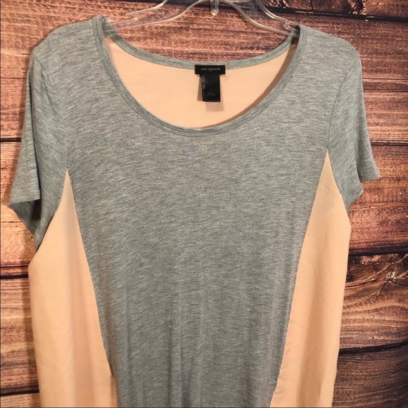 Ann Taylor Factory Short Sleeve High-Low Top - Picture 4 of 8